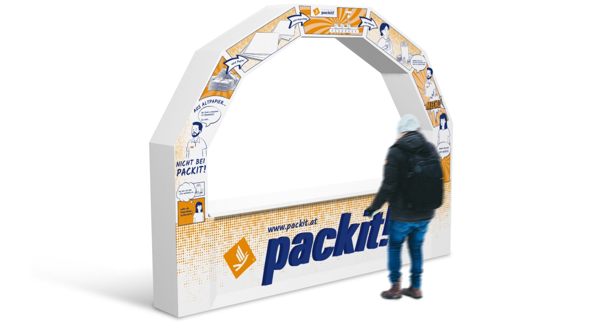 plappermaul referenz packit messestand