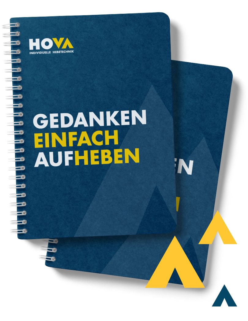 HOVA Referenz Notizbücher Mockup