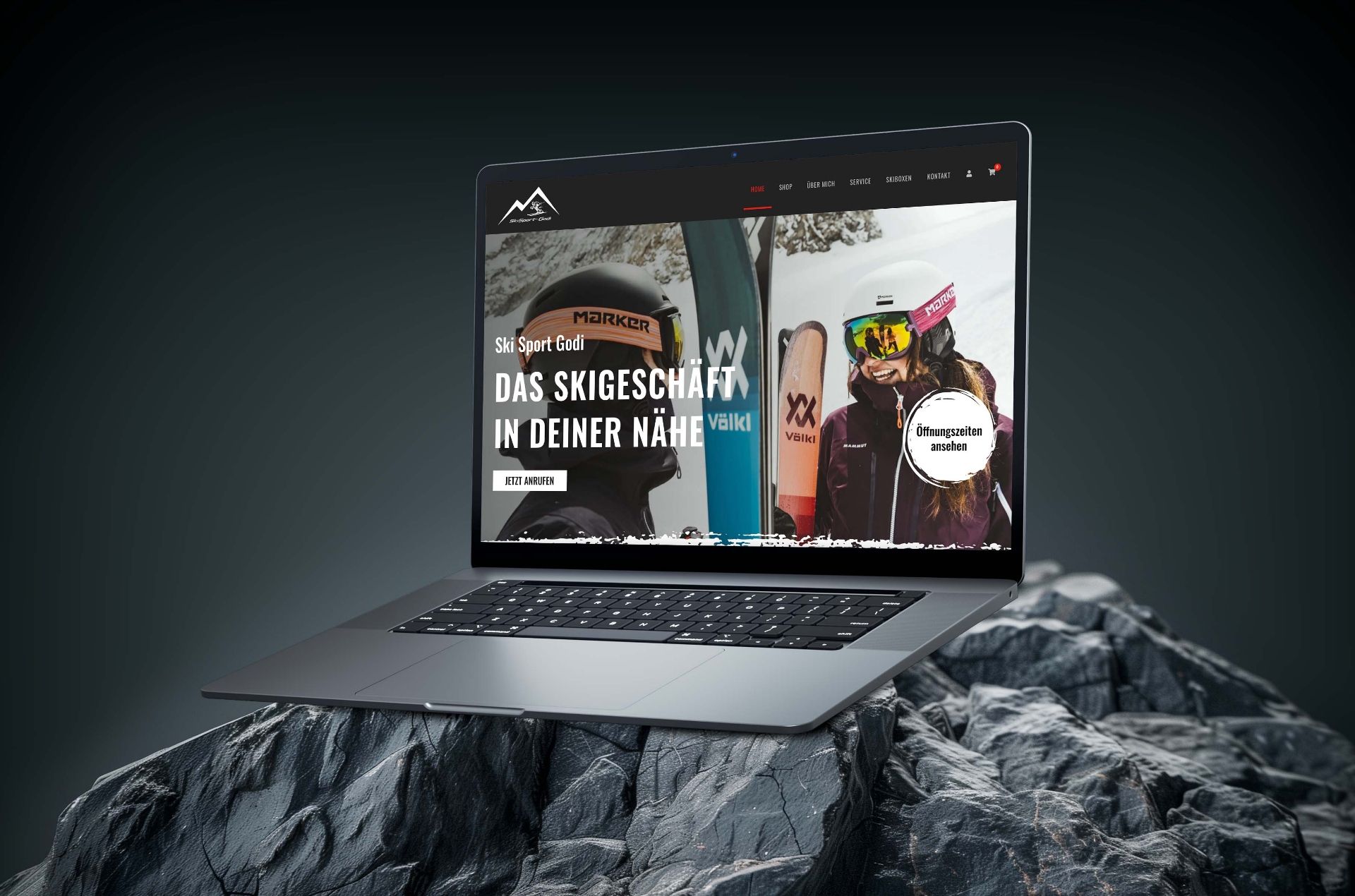 plappermaul referenz ski sport godi website mockup