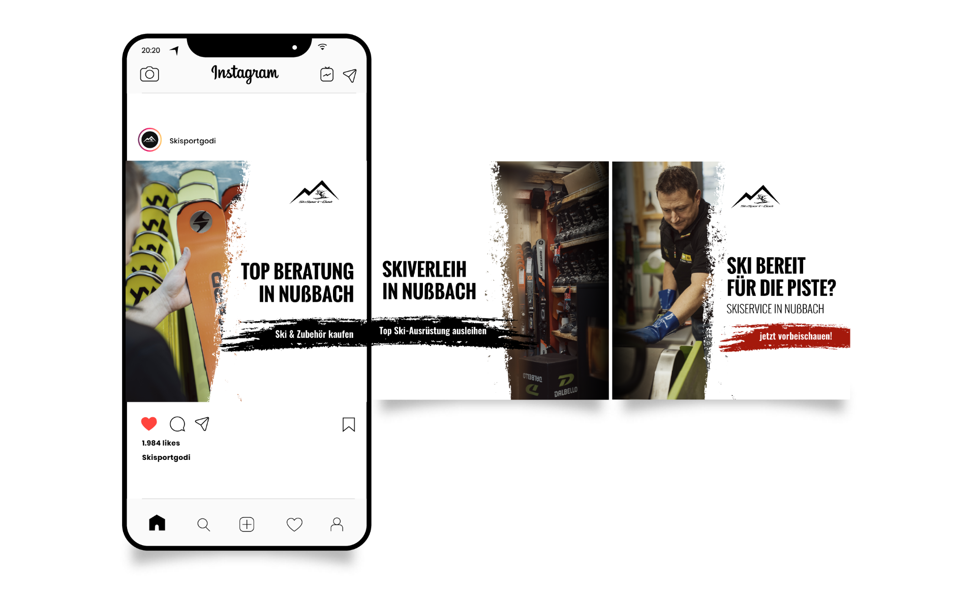 plappermaul referenz ski sport godi social media organisch